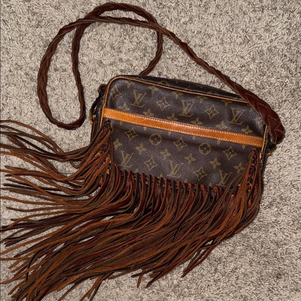 Louis Vuitton Monogram Brown Crossbody with Fringe